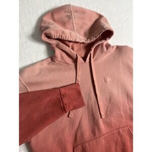Champion Authentic Athleticwear Pullover Hoodie Pink Red Ombre Women's Size M